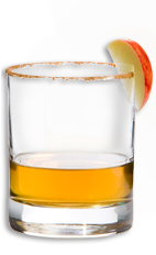 The Wild Apple Pie is an American classic in a glass. Made from Wild Turkey American Honey, brown sugar and red apple, and served in a rocks glass.