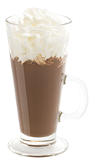 The Holiday Cheer is a warm and fuzzy drink recipe for a Christmas or holiday party. Made from Burnett's candy cane vodka, hot chocolate and whipped cream, and served in a toddy or other tall glass.