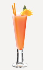 The Maple Mimosa is a woody tasting drink recipe made from Burnett's maple syrup vodka, orange juice and champagne, and served in a chilled champagne flute.
