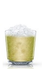 The Absolut Kiwi Cocktail is a refreshing green colored drink made from Absolut Citron lemon vodka, kiwi fruit and sugar, and served over ice in a rocks glass.