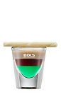 The After Five is a layered shot that should be on the menu during happy hour. A green, brown and cream colored shot made from peppermint liqueur, coffee liqueur and Irish cream liqueur, and served in a chilled shot glass.