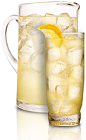 The American Honey Lemonade is a refreshing summer lemonade spiked with a new American classic spirit. Made from American Honey honey bourbon, lemon juice and simple syrup, and served in tall glasses garnished with orange slices.