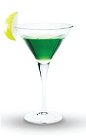 The Appleknocker Martini is a vibrant green cocktail perfect for Halloween parties or any Fall event. Made from Finlandia lime vodka, apple juice and green apple syrup, and served in a chilled cocktail glass.