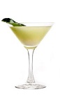 The Asian Garden cocktail recipe is made from 42 Below Kiwi vodka, Limoncello, pineapple juice, lime juice, lychee and mint, and served in a chilled cocktail glass.