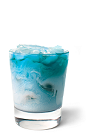 The Blue Frost drink recipe is a blue colored cocktail made from UV Blue raspberry vodka, raspberry sherbet and lemon-lime soda, and served over ice in a rocks glass.