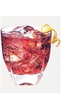 The Blueberry Cran Smash drink recipe is a red colored cocktail made from Burnett's blueberry vodka, lemonade and cranberry juice, and served over ice in a rocks.
