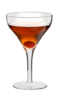 The Bourbon Manhattan is a Kentucky variation of the classic Manhattan cocktail. Made from Wild Turkey bourbon, sweet vermouth and bitters, and served in a chilled cocktail glass.
