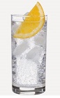 The Burnett's Orange Fizz cocktail is a clear colored drink recipe made from Burnett's orange vodka, vanilla vodka, club soda and orange, and served over ice in a highball glass.