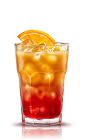 The Campari Orange is an orange drink made from Campari, orange juice and an orange slice, and served over ice in a highball glass.