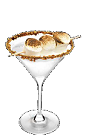 The Campfire Martini recipe is the quintessential s'mores cocktail perfect for Halloween or summer nights by the campfire. Made from Three Olives S'mores vodka, graham crackers, chocolate syrup and marshmallows, and served in a chilled cocktail glass. 