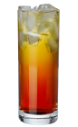 The Carillo Booster drink recipe is made from Carillo mild bitter liqueur and Red Bull, and served over ice in a highball glass.