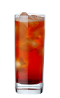 The Carillo Summer Man is a red colored drink recipe made from Carillo mild bitter liqueur and tonic water, and served over ice in a highball glass.