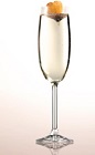 Celebrate a June wedding with the ultimate spring cocktail recipe. The Champagne June drink recipe is made from Esprit de June liqueur and chilled brut champagne, and served in a chilled champagne flute.