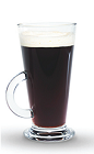 The Cranberry Coffee is a black colored drink made from Finlandia cranberry vodka, hot coffee, sugar and whipped cream, and served in a coffee or hot toddy glass.
