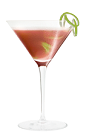 The Crantini is a red colored variation of the classic martini cocktail, made from Southern Comfort, triple sec, orange juice and lime juice, and served in a chilled cocktail glass.