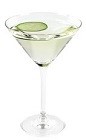 The Cucumber Martini is an elegant cocktail made from Effen cucumber vodka, dry white vermouth, absinthe and cucumber, and served in a chilled cocktail glass.