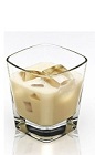 The Disaronno and Milk is a cream colored cocktail made from Disaronno and milk, and served over ice in a rocks glass.