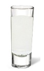 The El Jimador Slammer is a clear colored shot made from silver tequila and Sprite, and served in a chilled shot glass.