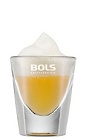 The Foamy Popsicle is a miniature screwdriver taken to the next level. An orange shot made from vodka, orange juice and topped with Bols Banana Foam liqueur, and served in a chilled shot glass.