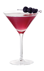 The French Martini is made from Chambord raspberry liqueur, Chambord flavored vodka and pineapple juice, and served in a chilled cocktail glass.