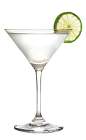 The Frozen Daiquiri is a famous frozen cocktail recipe made from white rum, lime juice and sugar, and served blended with ice in a chilled cocktail glass garnished with a lime slice.