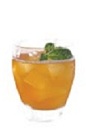 The Grand Smash is a fresh orange drink made form Grand Marnier, lemon and mint, and served over ice in a rocks glass.