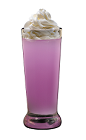 The Harmonie Cupcake Shot is a purple shot made form Hpnotiq Harmonie liqueur and whipped cream, and served in a chilled shot glass.