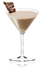 The Hazel Amarula is a brown colored cocktail made from Amarula cream liqueur, light cream and hazelnut liqueur, and served in a chilled cocktail glass.