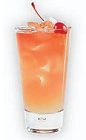 The Herradura Sunset is a refreshing orange drink made from Herradura tequila, pineapple juice, cranberry juice and lemon-lime soda, and served over ice in a highball glass.