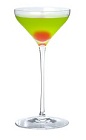 The Japanese Slipper is one of the most popular classic cocktails. Made from Midori melon liqueur, Cointreau orange liqueur and lemon juice, and served in a chilled cocktail glass.