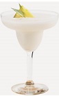 The Killer Colada drink recipe is a blended cocktail made from Burnett's coconut rum, coconut milk, crushed pineapple and ice, and served in a chilled margarita glass.