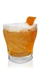 The King Pacal is made from Patron Anejo tequila, brown sugar and bitters, and served over ice in a rocks glass.