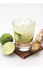 The Leblon Caipirinha is a classic Brazilian cocktail recipe made from Leblon cachaca, lime and sugar, and served muddled in a rocks glass.