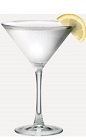 The Lemon Drop Martini recipe is made from Burnett's vodka, triple sec, lemon juice and sweet & sour mix, and served in a chilled cocktail glass.