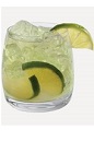 The Lime Crush drink recipe is made from Burnett's limeade vodka and lemon-lime soda, and served over ice in a rocks glass.