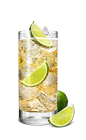The Moscow Mule is made from Smirnoff vodka, ginger ale and lime, and served over ice in a highball glass.