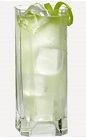 The Mountain Punch drink recipe is made from Burnett's fruit punch vodka, Mountain Dew and lime, and served over ice in a highball glass.