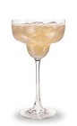 The Nectaria is made from peach schnapps, triple sec, tequila and sour mix, and served over ice in a margarita glass.