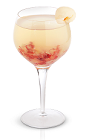 The New Amsterdam Sangria is a refreshing version of the classic Sangria cocktail. Made from New Amsterdam gin, white wine, lychee juice and red seedless grapes, and served in a chilled wine glass.