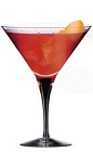 The Oranje Cosmopolitan is a great variation of the classic Cosmo cocktail. A red colored cocktail named for its ingredients, not for its name. Made from Ketel One oranje vodka, pomegranate juice, sour mix and orange, and served in a chilled cocktail glass.