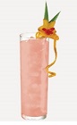 The Peachy Pink drink recipe is a refreshing blend of summer flavors. A pink colored cocktail made from Burnett's pink lemonade vodka, peach schnapps, triple sec and club soda, and served over ice in a highball glass.