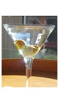 The Pinga-tini cocktail recipe is a Brazilian variation of the classic Martini. Made from Boca Loca cachaca, dry vermouth and olive, and served stirred in a chilled cocktail glass.