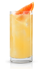 The Pit Bull is a yellow colored drink made form New Amsterdam vodka, lime juice, grapefruit juice and lemon-lime soda, and served over ice in a highball glass.