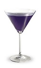 The Purple Haze is a purple cocktail made from Pucker grape schnapps, vodka, sour mix and lemon-lime soda, and served in a chilled cocktail glass.