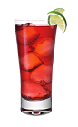 The Red Passion is a red colored drink made from Smirnoff Passionfruit vodka, cranberry juice and lime, and served over ice in a highball glass.
