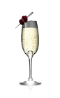The Royal Raspberries is a champagne-based cocktail, fine enough to serve at a wedding or other celebration. Made from Danzka Cranraz vodka, chilled champagne and raspberries, and served in a chilled champagne flute.