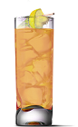 The Salty Lemon drink recipe is an orange colored drink made from UV Salty Watermelon vodka and lemonade, and served over ice in a highball glass.