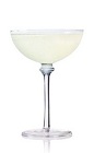 The Silver Alps is a clear cocktail made from Patron tequila, lime juice, triple sec and champagne, and served in a chilled cocktail glass or champagne coupe.
