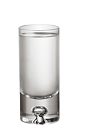 The Silver Straight Up is a clear colored shot made from Smirnoff Silver vodka, and served in a chilled shot glass.