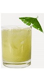 The Sour Apple Limeade drink recipe is made from Burnett's limeade vodka, sour apple vodka and lemon-lime soda, and served over ice in a rocks glass.
